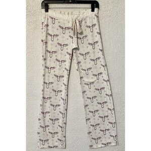Abercrombie & Fitch Kids Size X- Large Cream Pjs‎ Moose Heads